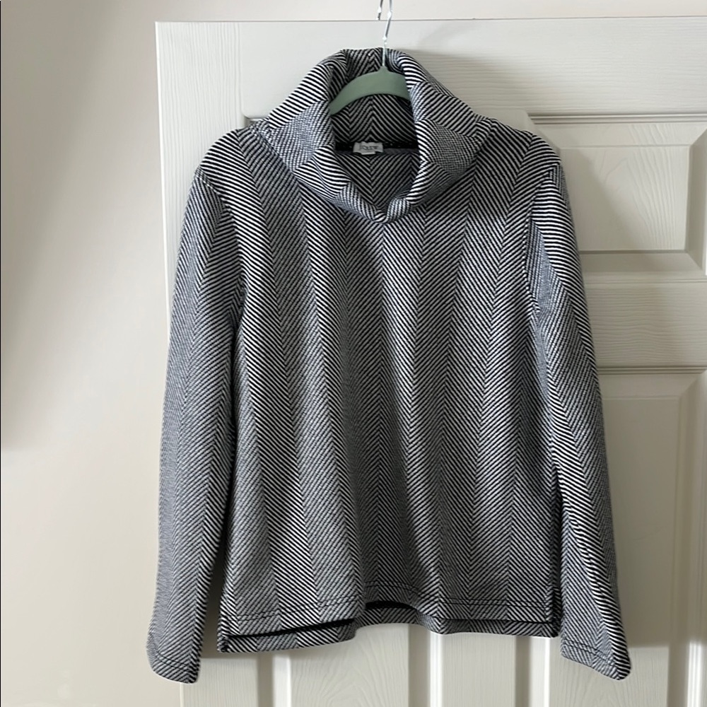 J. Crew Striped Sweater - Black and White